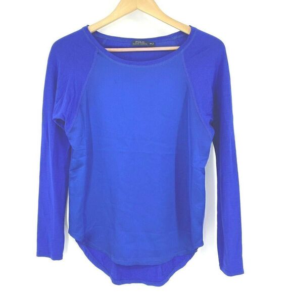 Polo Ralph Lauren Charmeuse Glossy Top - Picture 1 of 7